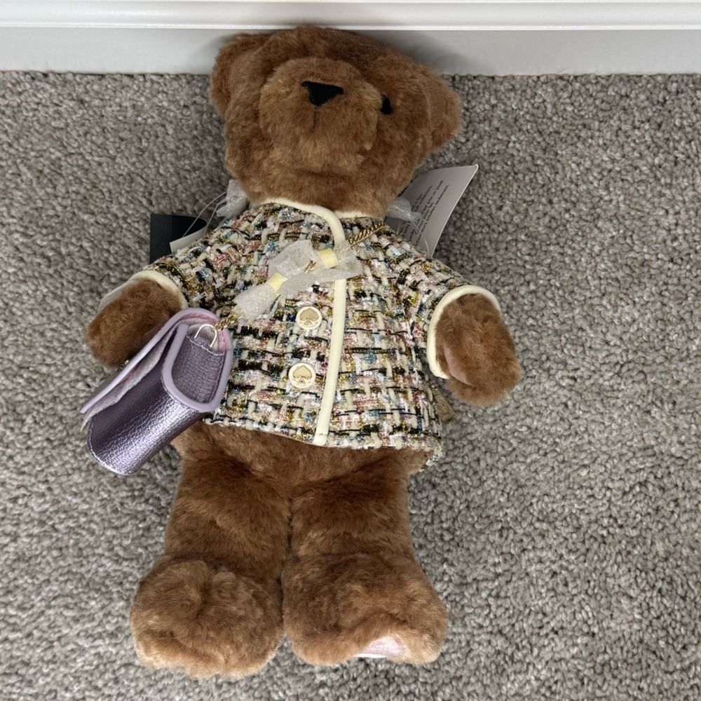 NWT Kate Spade Oh What Fun 3D Katey Teddy Bear Crossbody Holiday Edition 2024 - Picture 9 of 12